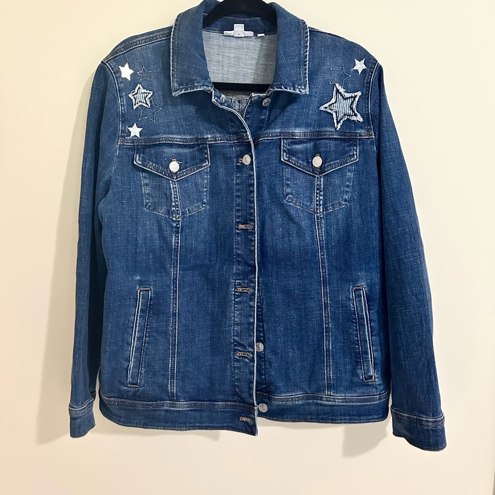 Chico's Blue Jean Jacket Classic Style